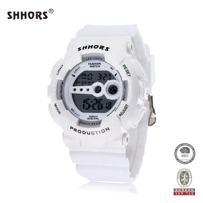 Men Led Digital Watches Men Sports Watches Brand SHHORS Fashion Silicone Band Electronic Wristwatches Orologio Uomo reloj hombre