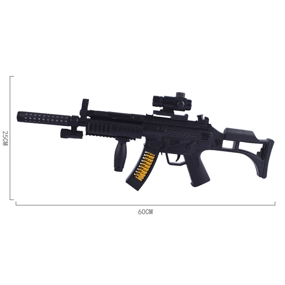 Children's electric sound hairpin submachine sniper rifle military model toy guns