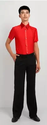 New Style Men's Ballroom Pants Square Pants Ballroom Dancing Pants Latin Dance Practice Dance Pants Men'S Wear Modern Dance Pant