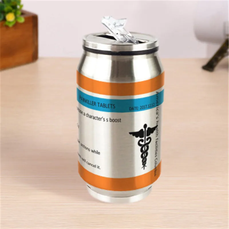 300ML Новая чашка для воды PUBG, облегчающая боль, баночки для напитков из нержавеющей стали, вакуумная изоляционная чашка, индивидуальная кофейная чашка 500 мл 300 мл - Цвет: 300ML