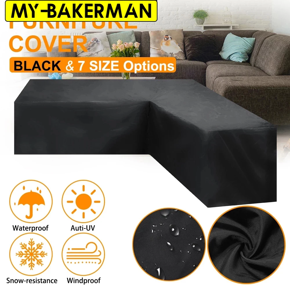 12 Size L Shape Corner Outdoor Sofa Cover Garden Rattan Furniture Waterproof Protect Set Dust Covers | Дом и сад