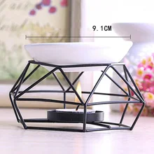 1* масляная горелка для дома, комнаты йоги, масляная горелка, декоративный светильник, светильник для чая, подсвечник, черный держатель, 12*8 см, арома, ароматерапия, Burne