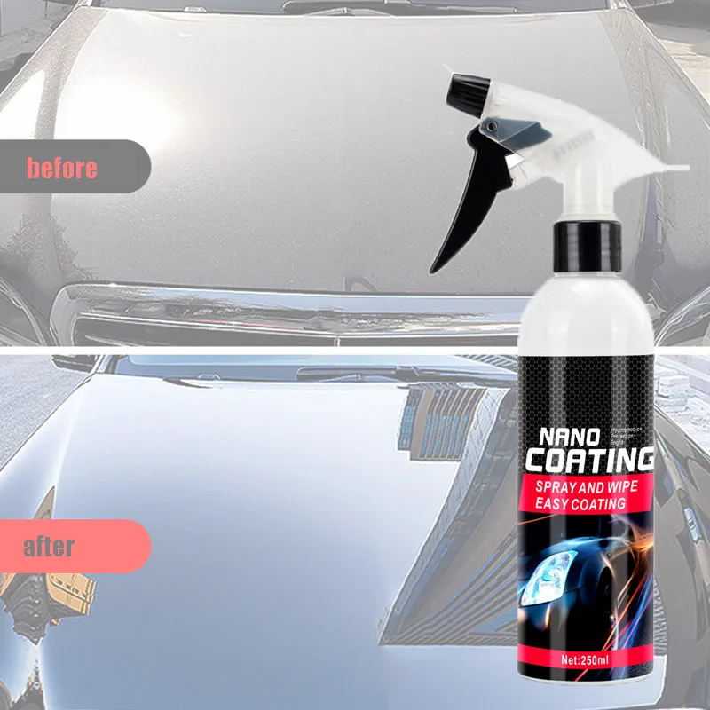 

250ml Automotive Nano Coating Spray Car Polish Ceramic Coating Anti Scratch Protection Ultra Gloss Spray For Car Boat Motorcycle