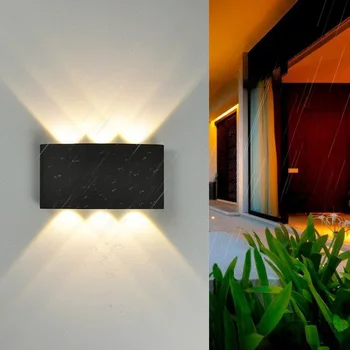 Led Aluminium Wandlamp Outdoor Waterdichte Tuin Lamp Indoor Slaapkamer Wandlamp AC85-265V 6W 4W 2W wit/Warm Wit Led Aluminium Wandlamp Outdoor Waterdichte Tuin Lamp Indoor Slaapkamer Wandlamp AC85-265V 6W 4W 2W wit/Warm Wit