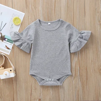 

2020 Summer Sports Baby Girl Short Sleeve Bodysuit for Newborn baby girl 3 colors cotton baby clothes Climbing Princess Outfits