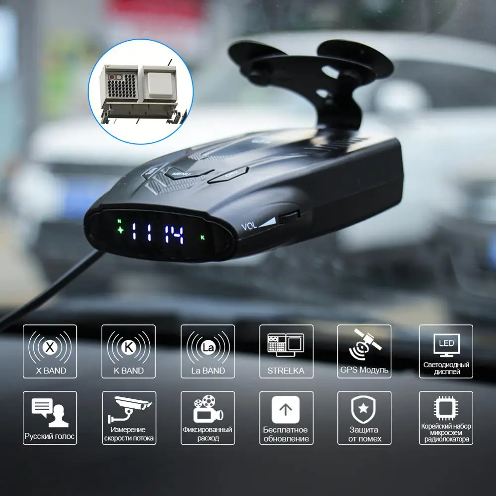 Радар детектор RUCCESS S700 антирадар с GPS для России|Детекторы радаров| |