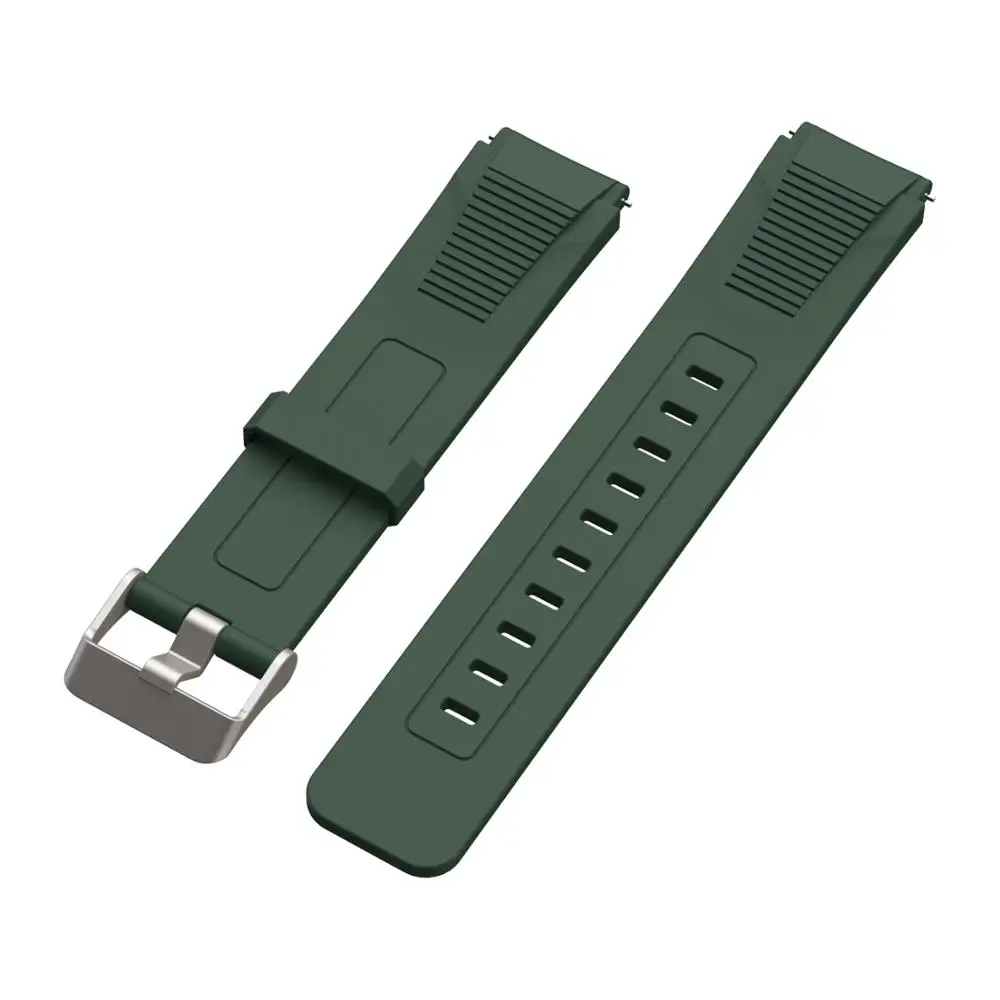 Army green strap SIKAI защитный чехол для Amazfit GTS Смарт-часы 5ATM водонепроницаемые плавательные умные часы 14 дней батарея - Цвет: Army green strap