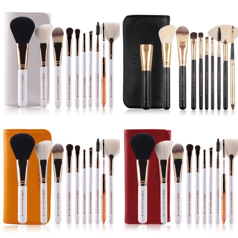 10Pcs Beauty Makeup Brushes Set Powder Foundation Eyeshadow Eyebrow Professional Make Up Tools