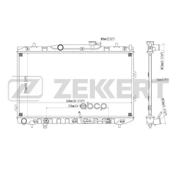 

Radiator OHL. DV. Kia Cerato 04-zekkert art. mk-1226