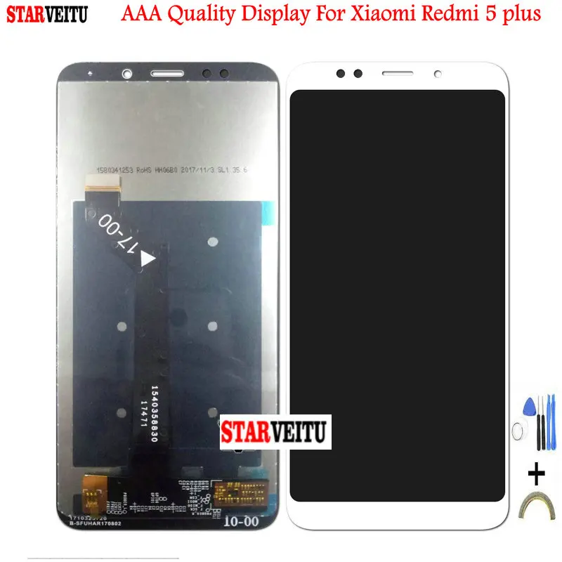 

5.99"Original LCD For Xiaomi Redmi 5 Plus LCD Display with Frame Touch Screen For Redmi5 Plus Replacement 10 Touch Digitizer