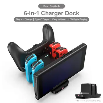

Game Controller Gamepad Charger Charging Dock Station For Nintendo Switch Joycon NS Pro Controller Charge Base