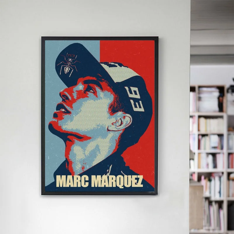 Марка Marc marquez животных Печать холст Картина Home Decor Wall Art домашний декор плакат без рамки
