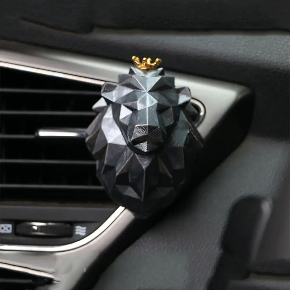 

Creative Lion Head Diffuser Car Decor Factory Price Bulldog Car Perfume Fragrance Clip Auto Vent Air Freshener Scent Parfum