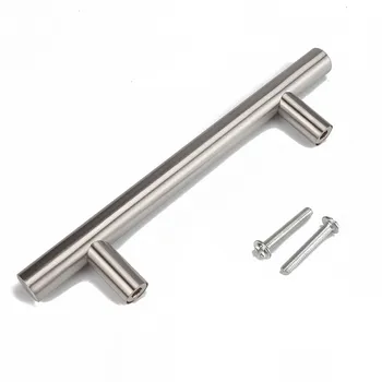 

Cabinet Wardrobe Pulls and Hinge Set Stainless Steel Drawer Handle for Furniture Hardware with Installation Screws