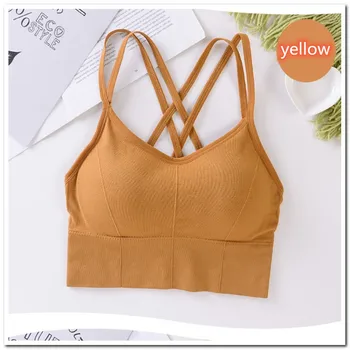 Sports Bra Women Fitness Top Seamless Yoga Underwear Running Yoga Gym Crop Top Women Push