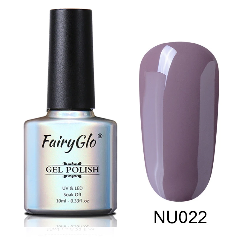 NU022 FairyGlo 10 мл розовый лак для ногтей УФ Гель-лак удаляемый путем отмачивания лак Декоративный Лак для ногтей Vernis полу Перманентный лак для ногтей УФ-гель лак - Цвет: NU022