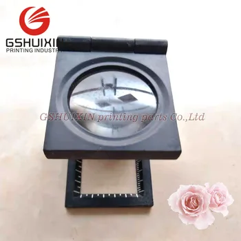

2 piece Black Full Metal folding 10 times magnifying glass for printing 10X for offset printer machine offset man roland