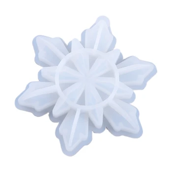 

Snowflake Pendant Casting Silicone Mould DIY Crafts Aromatherapy Wax Aroma Gypsum Plaster Crystal Epoxy Resin Mold