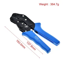 

Blue SN-28B Pin Crimping Tool High-Carbon Steel Crimping Plier 2.54mm 3.96mm 28-18AWG Crimper 0.1-1.0mm Square dupont crimp tool