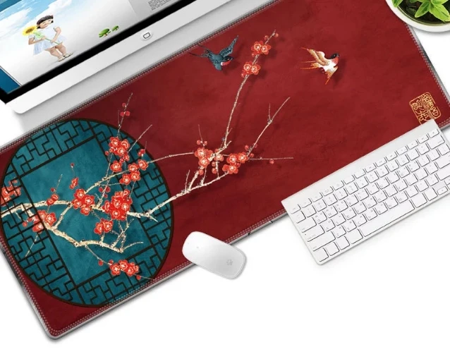 

Chinese Style Painting Big Mousepad 700*300*2mm Size Large Gaming Mouse Pad Lockedge Mouse Mat Keyboard Pad For PUBG DOTA CS GO