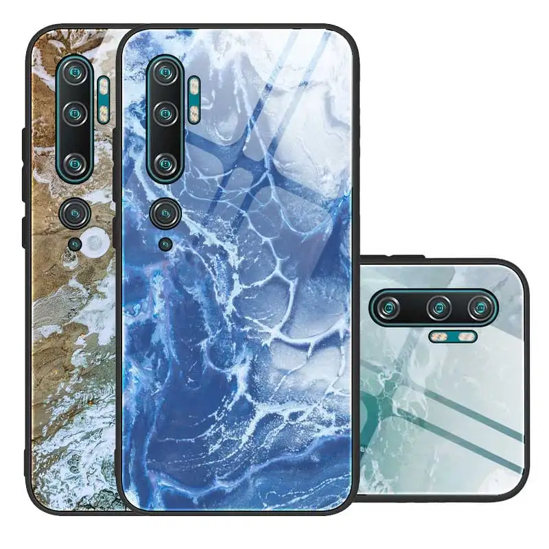 

Xiaomi Mi Note 10 Case Ultra Thin Tempered Glass Phone Case For Xiaomi Mi Note 10 Note 10 Pro CC9 Pro Silicon Frame Back Cover