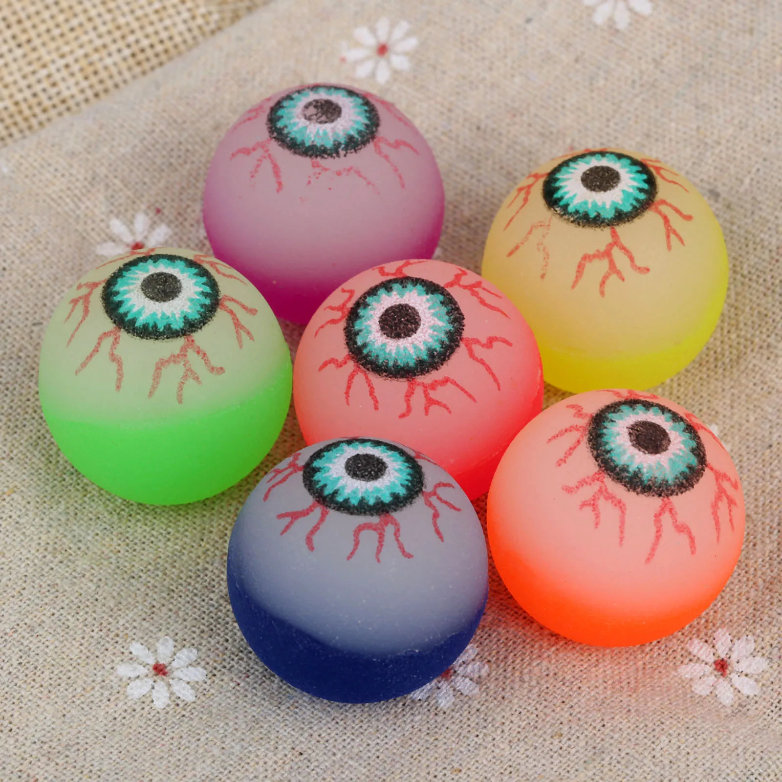 5Pcs Bambola Bulbo Oculare Di Gomma Di Sicurezza Occhi Falsi Realistico Iniettati Di Sangue Bulbo Oculare Farcito Giocattolo Burattino Animale Amiguru