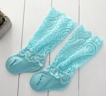 E Emmababy носки для малышей; милые повседневные кружевные носки для маленьких девочек; хлопковые кружевные От 0 до 3 лет в стиле пэчворк для малышей - Цвет: E