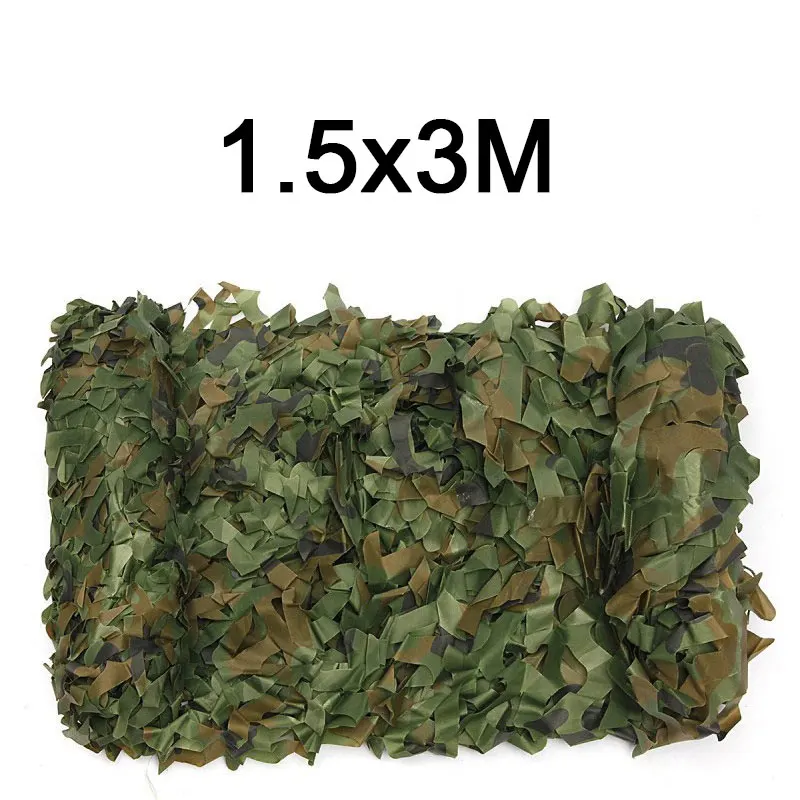 1.5x3m MENFLY 1,5 м широкая лесная простая Солнцезащитная затеняющая сетка CS хит Игра Камуфляж военное покрытие сетка Военная транспортная сеть - Цвет: 1.5x3m