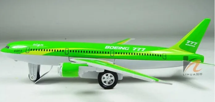 Caipo Boeing 777 Airbus Warrior+ звук и свет сплав модель самолета детская игрушка 21