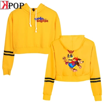 

Banjo Kazooie Fashion sexy Street Bodycon Pullovers Sweatshirt Casual Popular cute cool Kpop Sports Navel Hoodies Sweatshirt