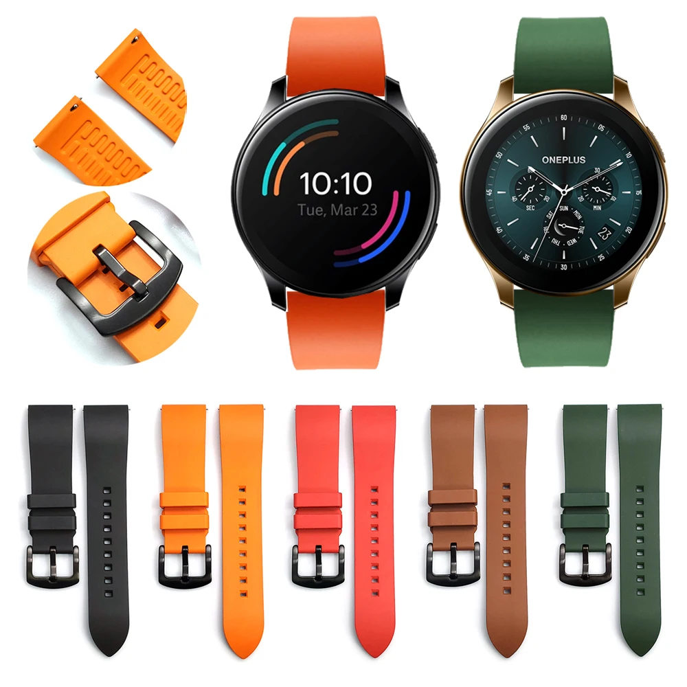 Cinturino In Caucciù Al Fluoro Siliconico Per Cinturino Oneplus Cinturino One Plus Smartwatch Sport Cinturino Da Polso Accessori Per Braccialetti