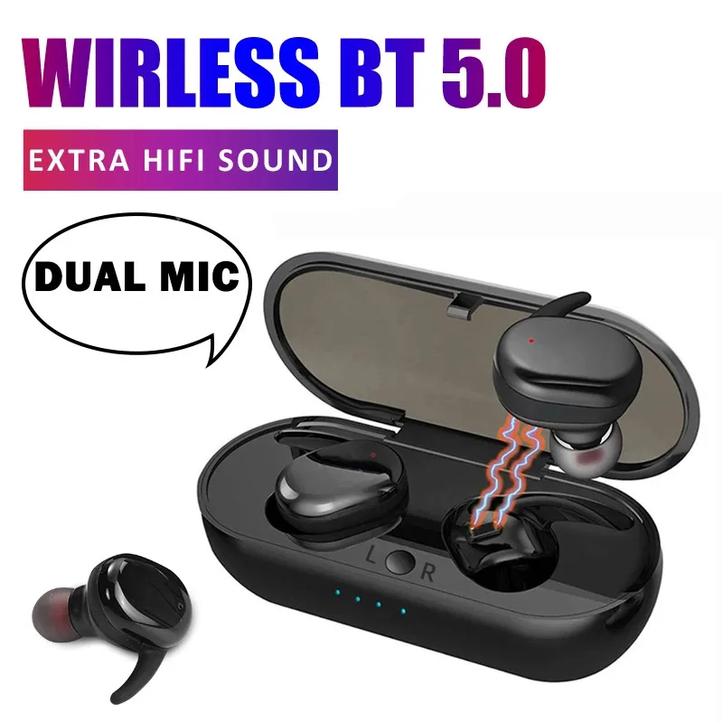 TWS 4 Bluetooth наушники мини беспроводные стерео IPX4 водонепроницаемые с микрофоном