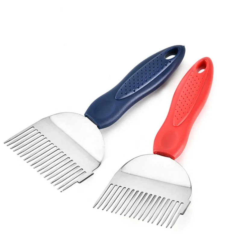 10 шт. многоцелевая пластиковая ручка из нержавеющей стали противоскользящая вилка для меда многофункциональные уличные инструменты для пчеловодства оптом