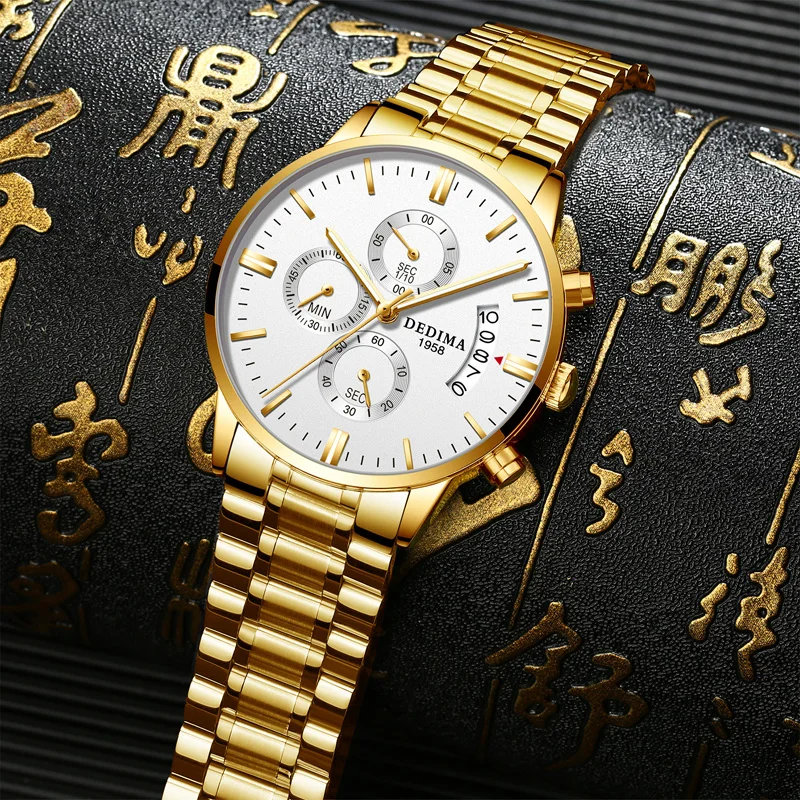 DEDIMA Relogio Masculino Men Watches Luxury Famous Top Brand Men's Fashion Casual Dress Watch Military Quartz Wristwatches Saat
