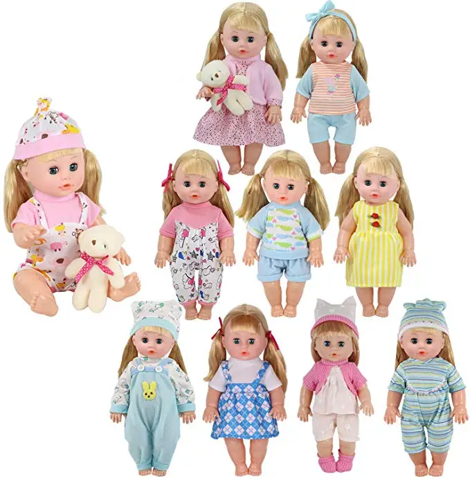 5 шт./компл. Одежда для кукол для 17 дюймов 43 см для ухода за ребенком для мам Baby Doll милые Прыгуны Rompers Одежда для кукол(случайный 5 штук