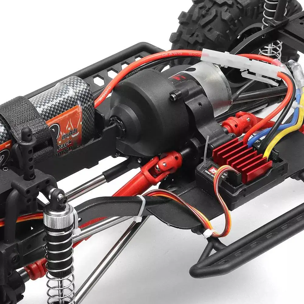 LeadingStar Ремо хобби 1093-ST 1/10 2,4G 4WD Водонепроницаемая щетка Rc автомобиль внедорожник Рок Гусеничный след установки грузовик RTR игрушка