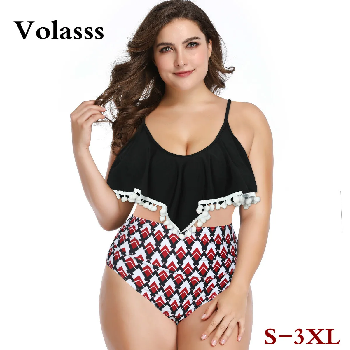 

2020 Women Elegant Two Piece Swimsuit Bikini Female Pareo Playa Plus Size Swimwear Beachwear Wear Swim Suit Banador Mujer Wear