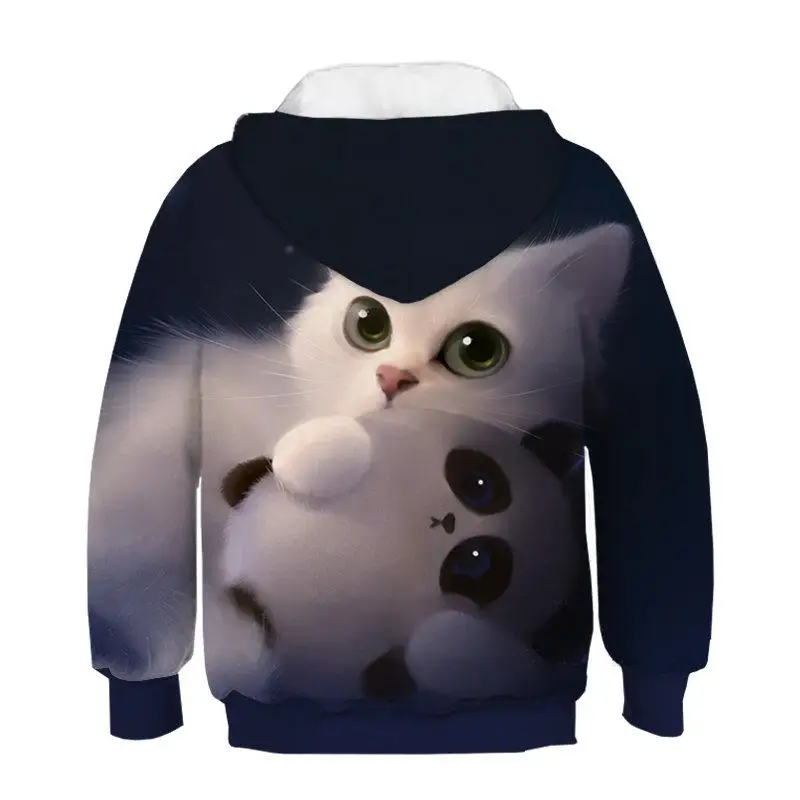 Забавные панды и кошки 3d принт с капюшоном свитера забавные узоры майки для мужчин и женщин футболки для мальчиков одежда с капюшоном