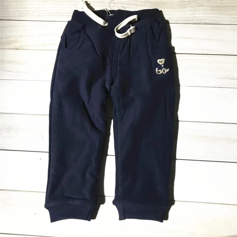 Autumn And Winter New Style CHILDREN'S Warm Pants Brushed And Thick BOY'S Girls Super Soft Fine Wool Sweatpants 2-6-Year-Ol