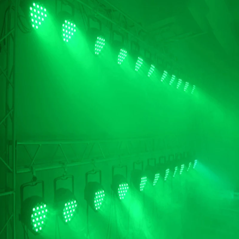 54 Вт par light RGBW светодиодный плоский круглое светодиодное Освещение DJ can club свет бар