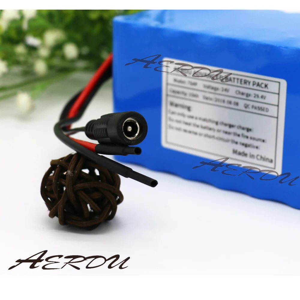 Литий ионный аккумулятор AERDU 7S4P 24 В 10 ач с 20A BMS 29 4 в для электрических одноколесных