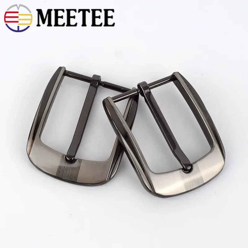 Meetee 2/5 шт. модные Для мужчин металлические пряжки ремня контактный пряжки для ремня 32-33 мм ремень на голову DIY Кожа Craft аппаратные средства джинсы аксессуары