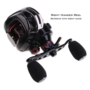 

Right/Left Hands Bait Casting Reel Carp Fishing Reels Magnetic and Centrifugal Dual Brake Fishing Wheel