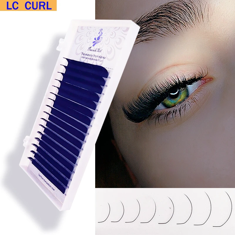 LC изгиб наращивание ресниц черные норковые ресницы для наращивания