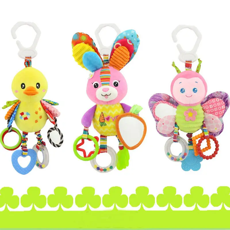 Pudcoco мультфильм 0-12 месяцев Детские игрушки кровать коляска детские мобильные подвесные погремушки новорожденный плюшевая игрушка для