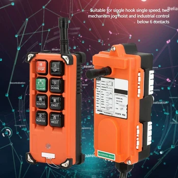 

220V 380V 12V 24V Industrial remote controller switches Hoist Crane Control Lift Crane 1 transmitter + 1 receiver F21-E1B