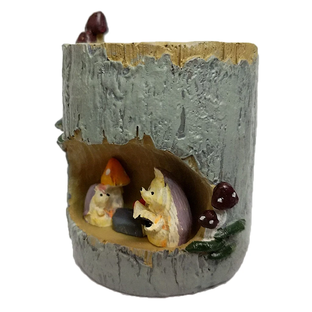 

Cute Hedgehog/Black Bear/Rabbit Picnic/Frog Flower Sedum Succulent Pot Planter Bonsai Trough Box Plant Bed Garden Decor