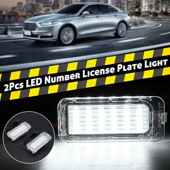 

Pair 12V Car LED Number License Plate Light Lamps 6000K White For Ford/Fiesta/Focus/Kuga/S-MAX/C-MAX/Mondeo/Galaxy
