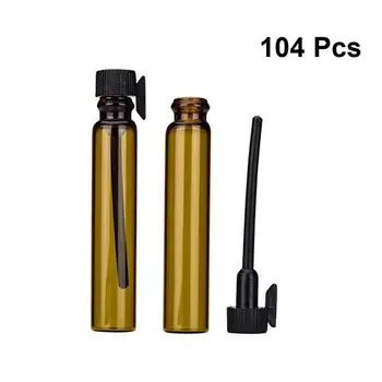 

104pcs Perfume Subpackage Bottles Cosmetic Supplies Empty Glass Bottles Essential Oil Containers for Store Travel Industry