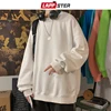 LAPPSTER Men Solid 22 Colors Harajuku Hoodies 2022 Mens Autumn Korean Fashions Oversized Sweatshirts Japanese Streetwear Clothes ► Photo 3/6